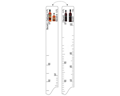 Барная линейка Bacardi ( 0,7/1л) / Bacardi 8 (0,7 л) / Bacardi Oakheart (0,7 л), P.L. Pr