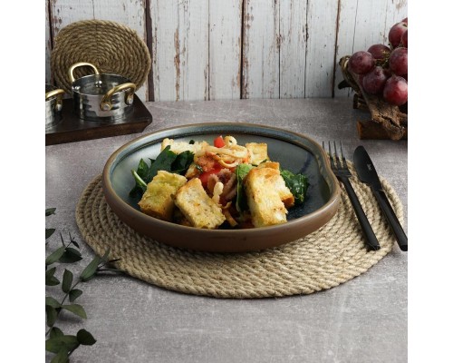 Салатник 500 мл 22,9*21,5 см h3,2 cм Village Purple New Brown Taiga P.L. [4]