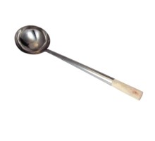 Половник  0,23 л "Китайский" d 12 см h10,5 см l 45,5 см нерж. с дерев. ручкой P.L. Proff Cuisine