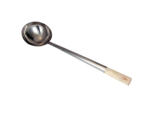 Половник  0,23 л "Китайский" d 12 см h10,5 см l 45,5 см нерж. с дерев. ручкой P.L. Proff Cuisine