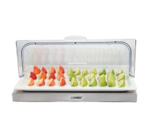 Поднос для выкладки 53*32,5*24,5 см фарфор с пласт. Roll-top крышкой + бокс с хладогеном SUNNEX