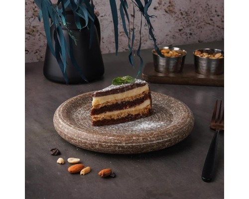 Блюдо круглое d 20 см h3 см Brown Untouched Taiga P.L. Proff Cuisine [1]