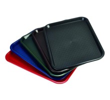 Поднос 41,3*30,5*2 см черный Fast-Food пластик P.L.- Barbossa