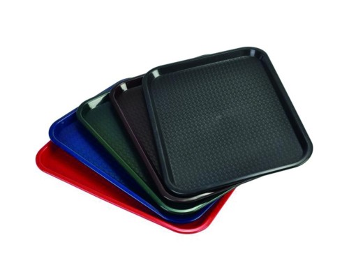 Поднос 41,3*30,5*2 см черный Fast-Food пластик P.L.- Barbossa