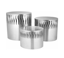 Подставка фуршетная стойка 21,8*16 см h15,5 см овал перфорация нерж. P.L. Hotelware