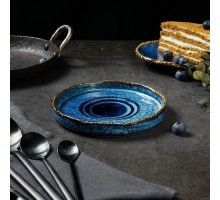 Блюдце d 14,1 см h 2,1 см для чашки арт. 81222289/81222290 Aqua Blue P.L. Proff Cuisine [6]