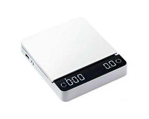 Весы кофейные портативные E-SMART SCALE (ESPRESSO) белые 0,3-2000гр батарея 1200mAH ZeroHero