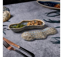 Блюдо для подачи 22,7*6,5 см h7,5/4,2 см 195 мл Groundnut Northern Blue Frutti di Mare P.L. [1]