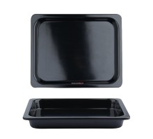 Гастроемкость 1/2 h40 мм пластик меламин 320*259*40 мм 2,5 л Black P.L. Proff Cuisine