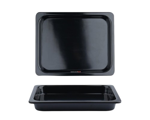Гастроемкость 1/2 h40 мм пластик меламин 320*259*40 мм 2,5 л Black P.L. Proff Cuisine