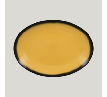 Блюдо овальное RAK Porcelain LEA Yellow 36 см (желтый цвет)