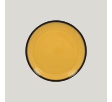 Тарелка круглая RAK Porcelain LEA Yellow 27 см (желтый цвет)
