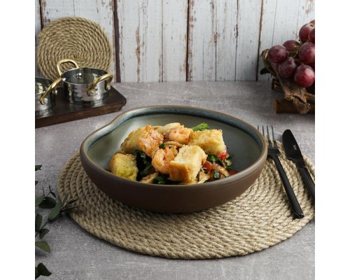 Салатник 580 мл 21,2*19,5 см h4,8 cм Village Purple New Brown Taiga P.L. [4]