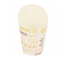 Контейнер картонный вертикальный для фри, снеков "PAROLE" 270 мл, Ø 7,5*10 см 100шт/уп,