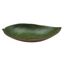 Блюдо 31,5*19*5 см овальное Лист Green Banana Leaf пластик меламин P.L. Proff Cuisine