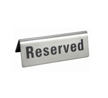 Табличка "Reserved" 12*5 см, нержавейка, P.L. Proff Cuisine