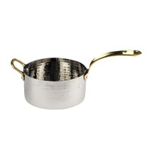 Кастрюля сотейник для подачи 14,9 см h6,5 см 1100 мл Dents нерж. 2 ручки золото P.L. Proff Cuisine