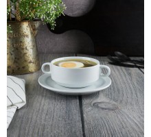 Бульонная пара 350 мл d 11 см h5,5 см белая Glory Stackable P.L. Proff Cuisine [6]