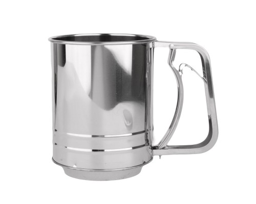 Сито  9,9 см кружка h12,9 см с механизмом нерж. мелкая сетка P.L. Proff Cuisine