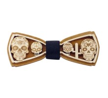 Бабочка барная The Bars "Череп", дерево