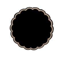 Салфетки черные под чашку (доллис), 9 слоев, 9 см, 250 шт