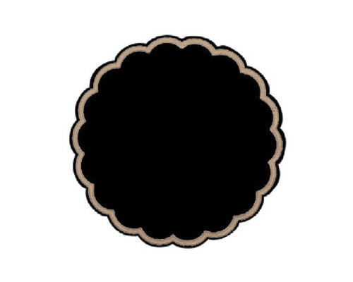 Салфетки черные под чашку (доллис), 9 слоев, 9 см, 250 шт