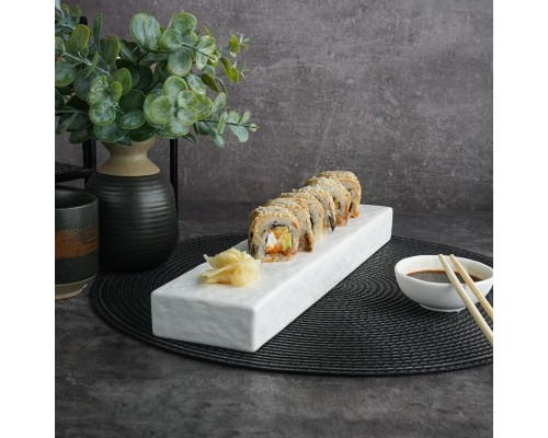 Блюдо прямоугольное 34*8 см h3,5 см White Matt Panasia P.L. Proff Cuisine [1]