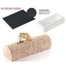 Форма кондитерская Silikomart KIT BUCHE COFFEE, силикон, 25*9*7 см, Италия