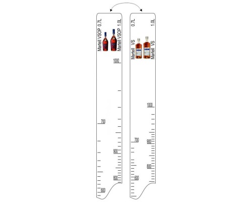 Барная линейка Martell VS/VSOP (700мл/1л), P.L. Proff Cuisine