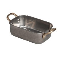 Сковорода для подачи 14,3*9,4 см h4,7 см 500 мл прямоуг. Vintage нерж. 2 ручки P.L. Proff Cuisine