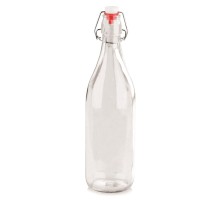 Бутылка графин для масла и уксуса 260 мл d 6 см h19,5 см с пробкой бугельный замок стекло P.L.