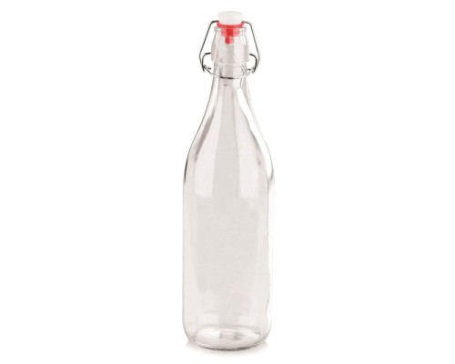 Бутылка графин для масла и уксуса 260 мл d 6 см h19,5 см с пробкой бугельный замок стекло P.L.