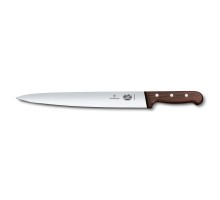 Нож для нарезки ломтиками 30 см ручка розовое дерево Victorinox Rosewood