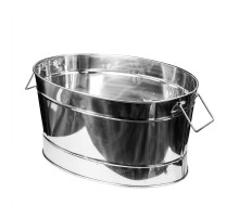 Емкость Ведро для охлаждения бутылок и льда 51,5*35,5 см h26,5 см овальная нерж. P.L.