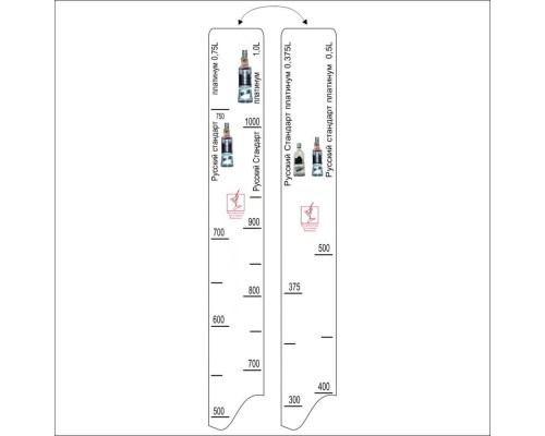 Барная линейка  Рус.Стандарт Платинум (375 мл/500 мл/700 мл/1л), P.L. Proff Cuisine