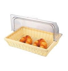 Корзина для хлеба и выкладки 41*28 см h8,5 см с откидной Roll-top крышкой ротанг P.L. Proff Cuisine