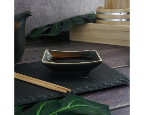 Соусник 30 мл 9,7*6,7*2,9 см прямоуг. Dark Matt Panasia P.L. Proff Cuisine [1]