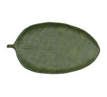 Блюдо 46*25,4*2,8 см овальное Лист Green Banana Leaf пластик меламин P.L. Proff Cuisine