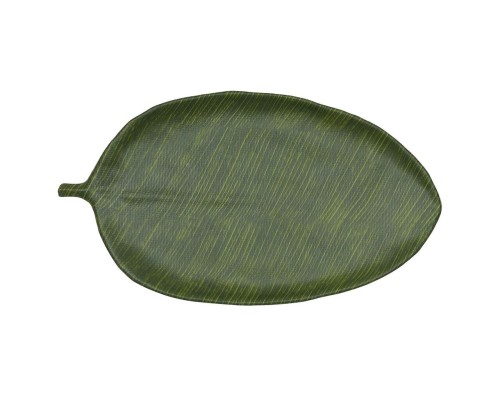 Блюдо 46*25,4*2,8 см овальное Лист Green Banana Leaf пластик меламин P.L. Proff Cuisine