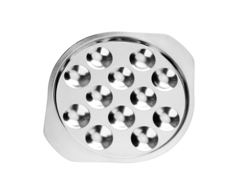 Блюдо для подачи улиток 12 ячеек 22,1*18,4*1,2 см нерж. P.L. Proff Cuisine