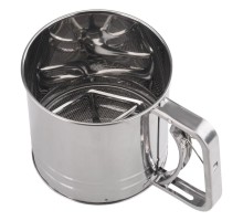 Сито  12,2 см кружка h12,4 см с механизмом нерж. мелкая сетка P.L. Proff Cuisine