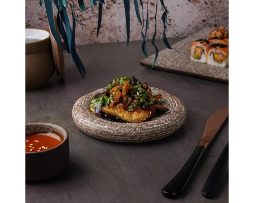 Блюдо круглое d 14,7 см h2,6 см Brown Untouched Taiga P.L. Proff Cuisine [1]