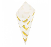 Конус Chips для снеков/фри/орешков 250 гр, жиростойкий пергамент, 29,5*21 см, 250 шт/уп,