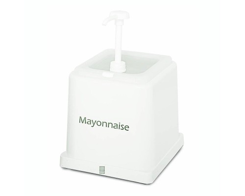 Емкость для соуса "Майонез" диспенсер 2000 мл 21,2*22,8 см h22,3 см белая KAPP
