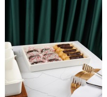 Блюдо прямоугольное 31*20,5 см h4 см 1,2 л White Style Buffet P.L. [3]