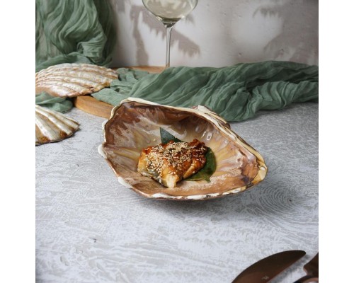 Блюдо для подачи 20*14,5 см h6 см 150 мл Pearl Shell Frutti di Mare P.L. [1]