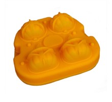 Форма для льда "Тыква" 4 ячейки 5,5*4,5 см силикон P.L.- Barbossa