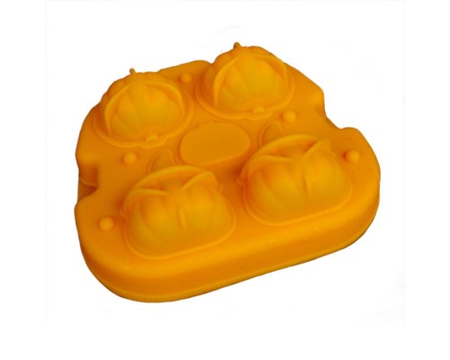 Форма для льда "Тыква" 4 ячейки 5,5*4,5 см силикон P.L.- Barbossa