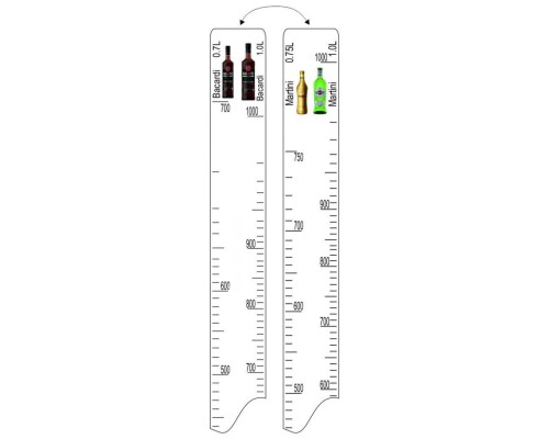 Барная линейка Martini (750мл/1л) / Bacardi (700мл/1л)