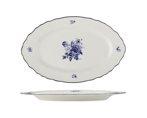 Блюдо овальное 25,2*16,1*2,1 см Blue Flower P.L. Proff Cuisine [1]